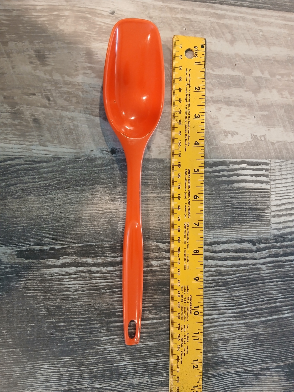 Vintage Foley Orange Serving Spoon Plastic Retro 70's Kitchen Cookware